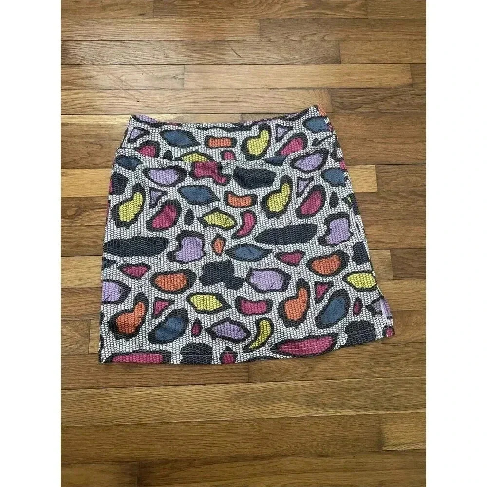 Golftini Jungle Juice Women's Skort Colorful Geometric Golf Stretch Size L - Picture 1 of 5